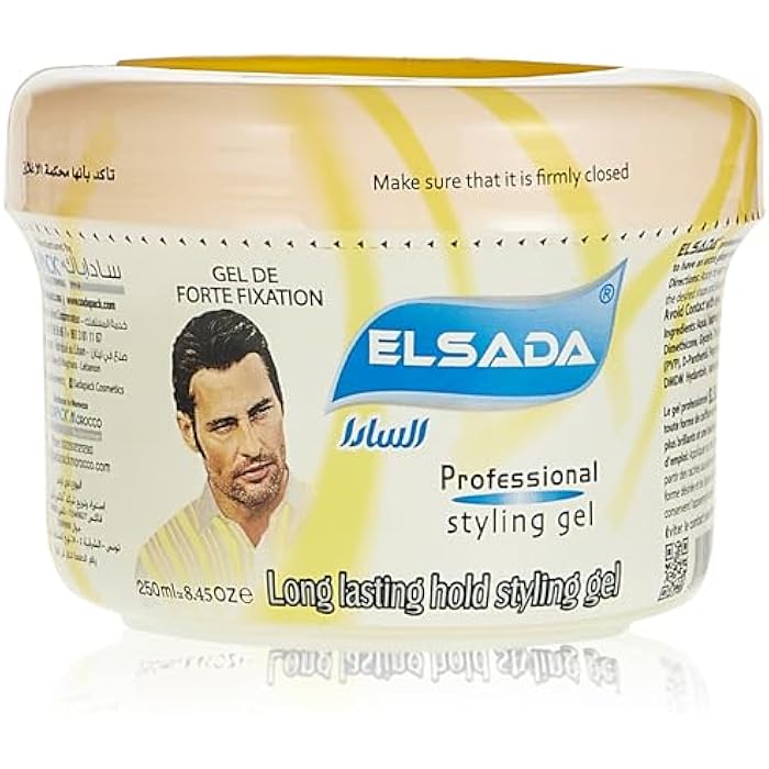 Elsada EL SADA Long Lasting Hair Styling Gel, Yellow, 250 ml - Image 1